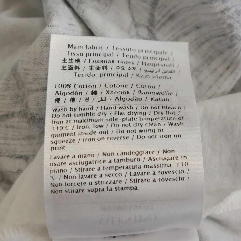 VALENTINO(ヴァレンティノ) フロントロゴ フラワーデザイン 半袖Tシャツ カットソー ホワイト WV3MG10V7LL