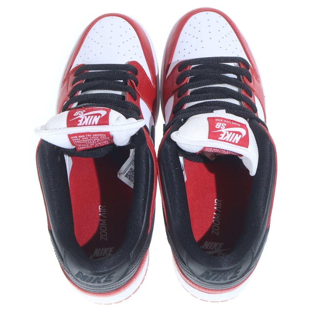 NIKE(ナイキ) Dunk Low Pro J-Pack Chicago BQ6817-600 エスビーダンクロー ジェイパックシカゴ ローカットスニーカー シューズ US9.5/27.5cm ホワイト/レッド