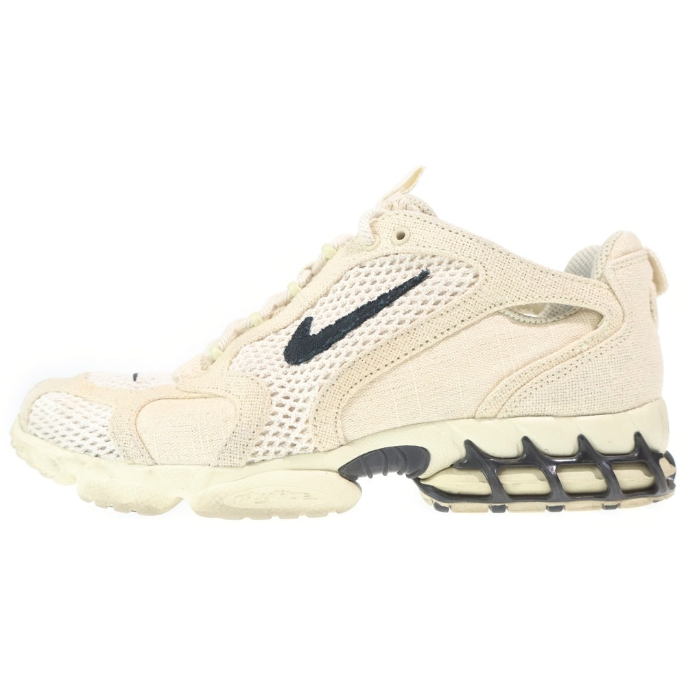 NIKE(ナイキ) ×STUSSY Air Zoom Spiridon CG CQ5486-200 ステューシー エアズーム スピリドン ローカットスニーカー シューズ US10/28.0cm ベージュ
