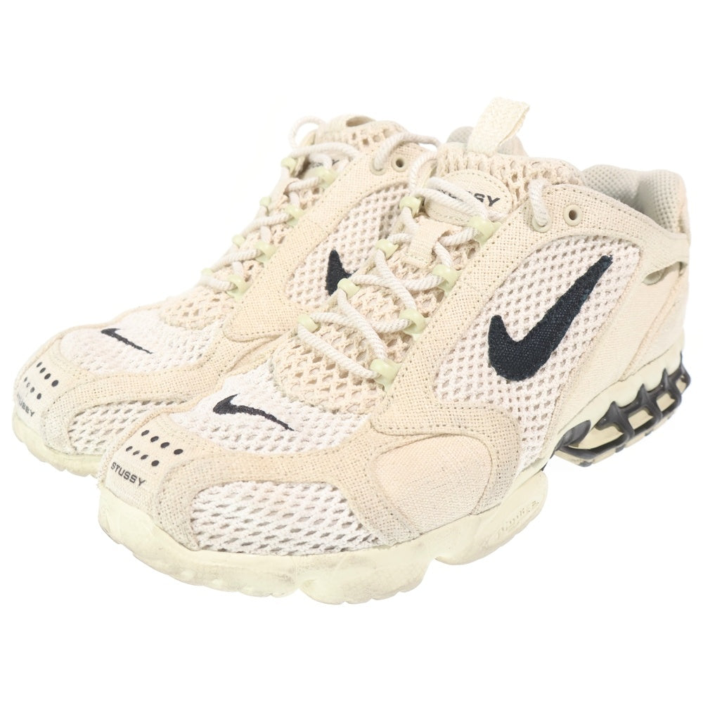 NIKE(ナイキ) ×STUSSY Air Zoom Spiridon CG CQ5486-200 ステューシー エアズーム スピリドン ローカットスニーカー シューズ US10/28.0cm ベージュ