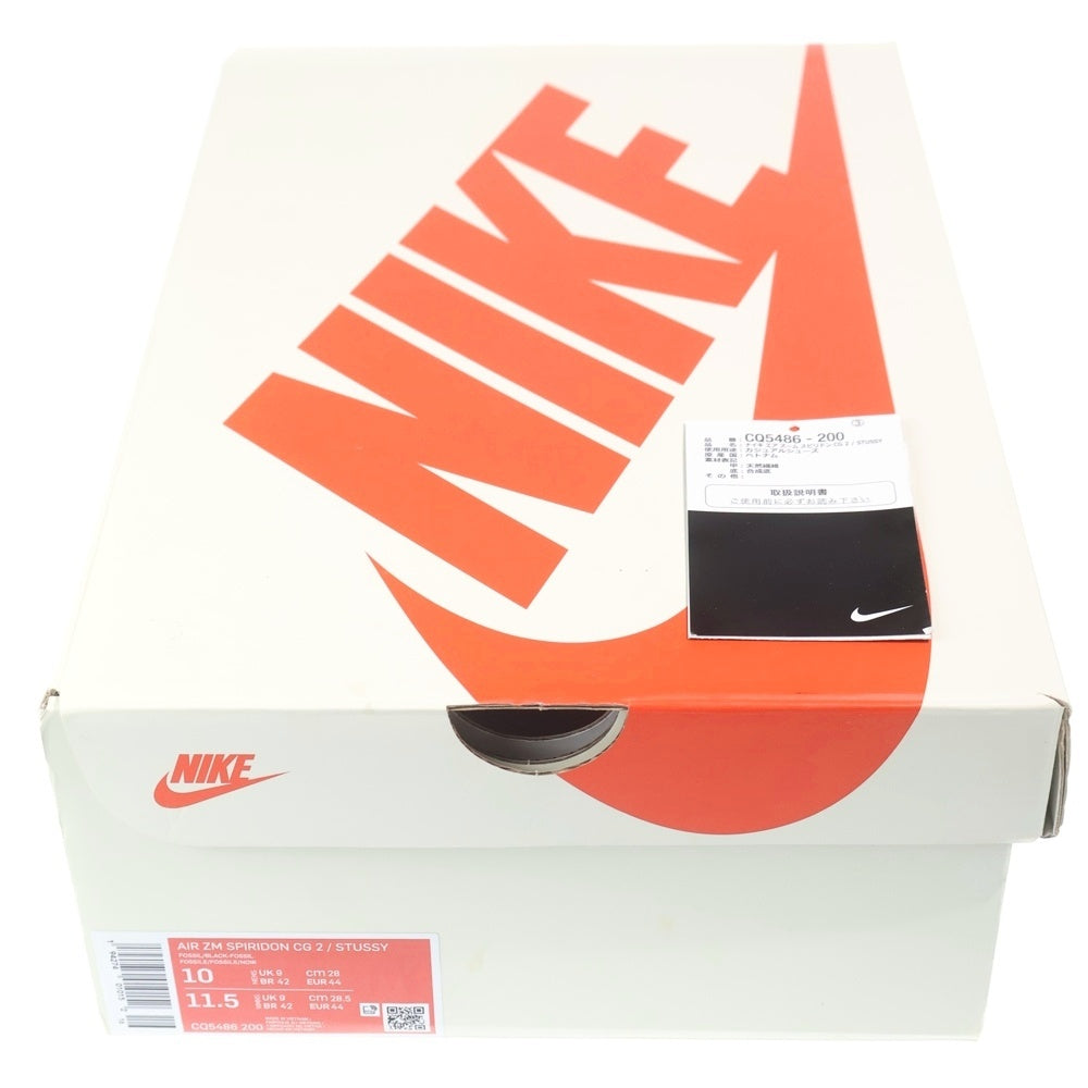 NIKE(ナイキ) ×STUSSY Air Zoom Spiridon CG CQ5486-200 ステューシー エアズーム スピリドン ローカットスニーカー シューズ US10/28.0cm ベージュ