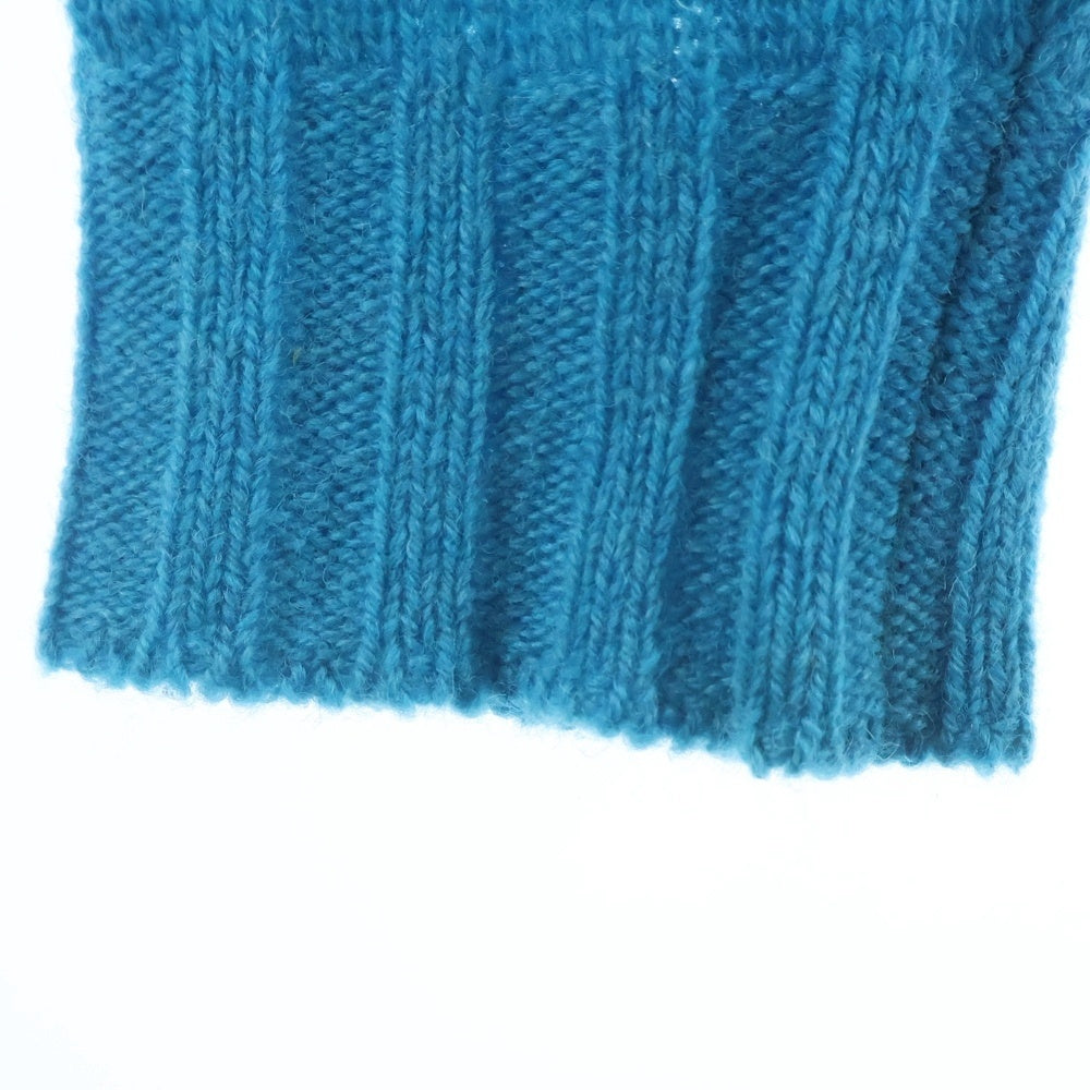 AURALEE(オーラリー) 23AW SHETLAND WOOL KNIT CARDIGAN シェットランドウール カシミヤ混 ニットカーディガン ブルー A23AC01SC