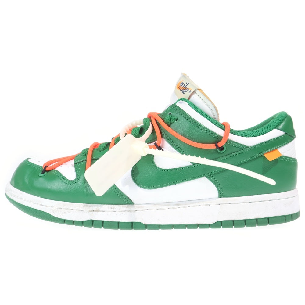 NIKE(ナイキ) ×OFF-WHITE DUNK LOW オフホワイト ダンク ローカットスニーカー ホワイト/グリーン US11/29cm CT0856-100