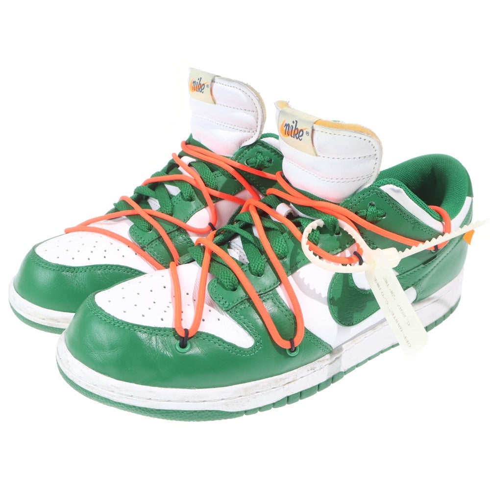 NIKE(ナイキ) ×OFF-WHITE DUNK LOW オフホワイト ダンク ローカットスニーカー ホワイト/グリーン US11/29cm CT0856-100