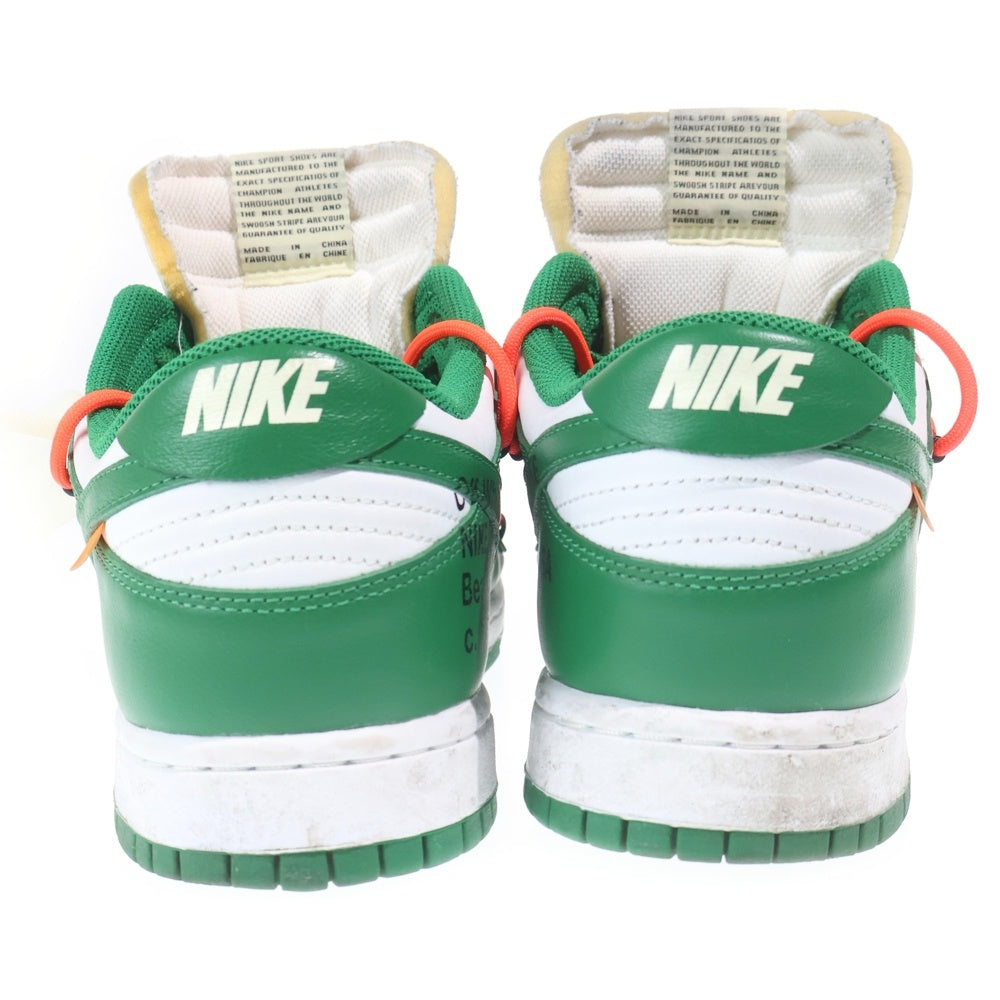 NIKE(ナイキ) ×OFF-WHITE DUNK LOW オフホワイト ダンク ローカットスニーカー ホワイト/グリーン US11/29cm CT0856-100