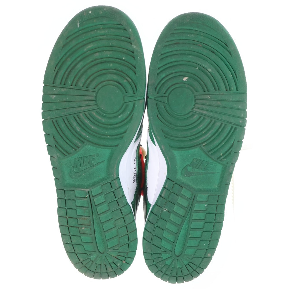 NIKE(ナイキ) ×OFF-WHITE DUNK LOW オフホワイト ダンク ローカットスニーカー ホワイト/グリーン US11/29cm CT0856-100