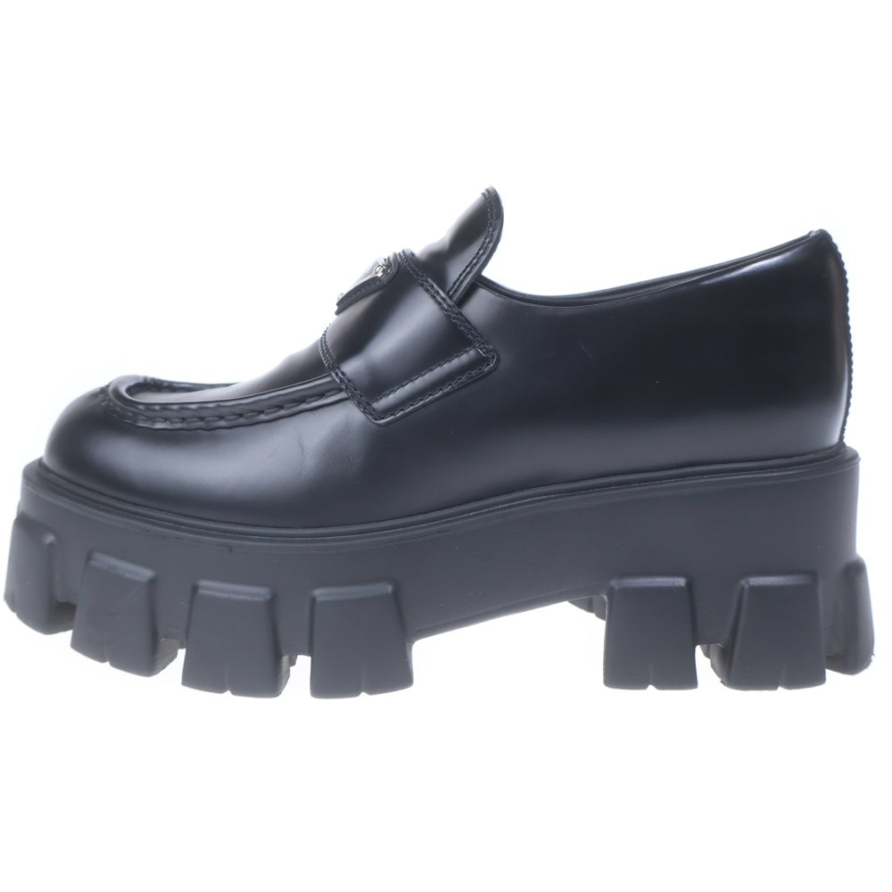 PRADA(プラダ) MONOLITH LOAFERS モノリス ブラッシュドレザー ローカット ローファー ブラック 1D649M レディース