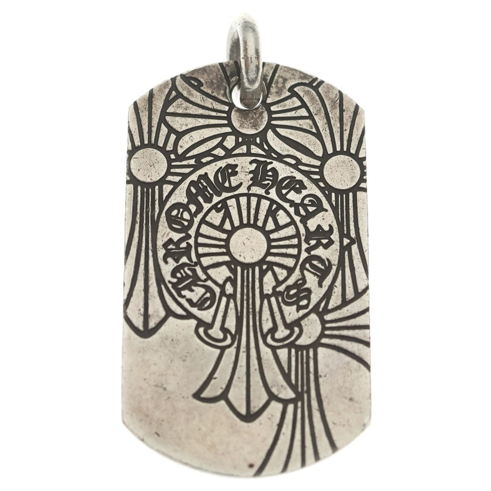 CHROME HEARTS(クロムハーツ) D TAG LRG GOD BLESS ラージゴッドブレス ドッグタグ ペンダントトップ シルバー