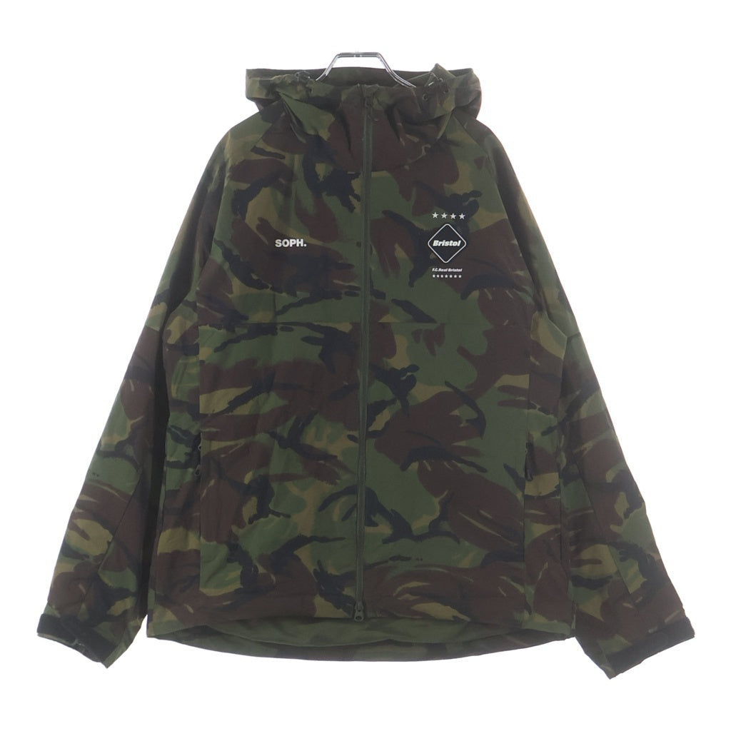 F.C.R.B.(エフシーアールビー) 22SS ビッグロゴ カモフラ ジップアップ フーデッド プラクティスジャケット FCRB-220039