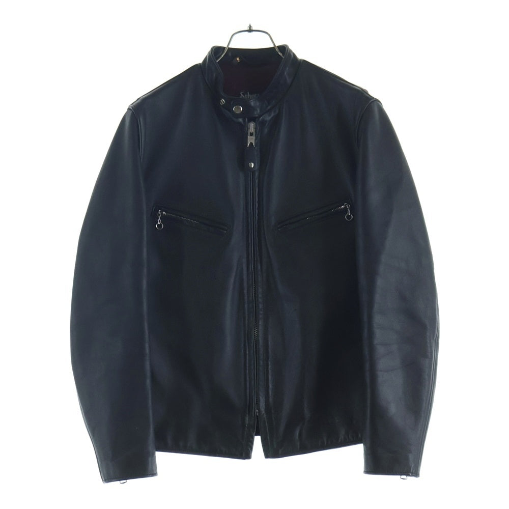 SCHOTT(ショット) 641XX 60S復刻 SINGLE RIDERS シングルレザーライダースジャケット カウレザー ブラック 7009