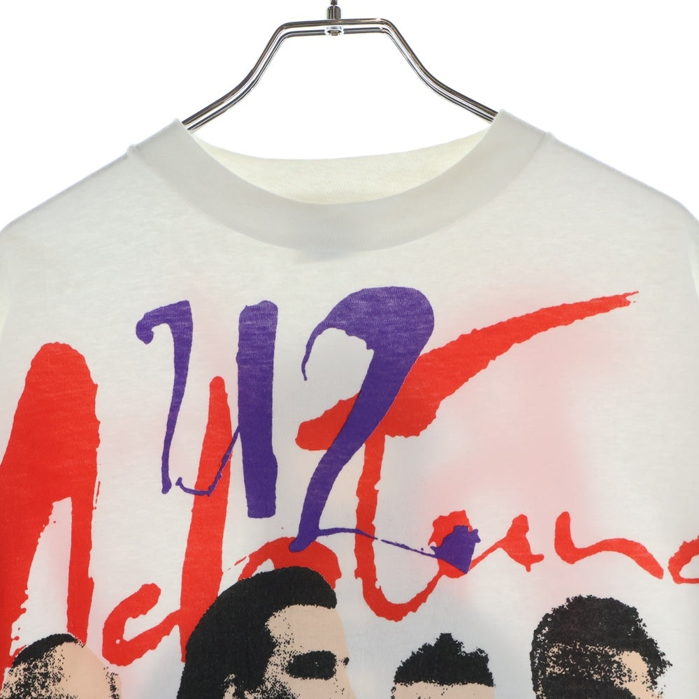 VINTAGE(ヴィンテージ) 90S U2 ZOO TV TOUR ヴィンテージ ユーツー ツアー 両面プリント クルーネック半袖Tシャツ カットソー ホワイト