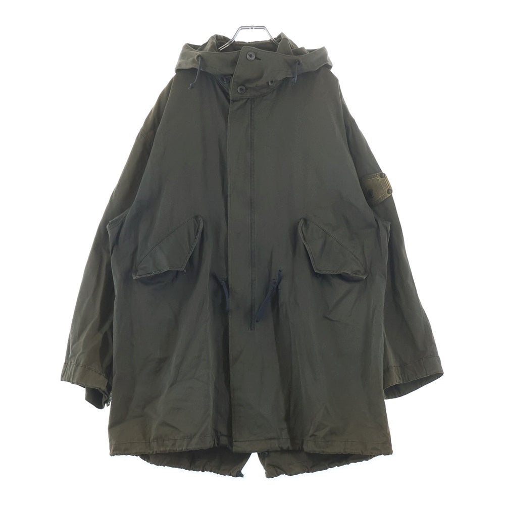 ARMANI JEANS(アルマーニ ジーンズ) 90S VINTAGE M-51 ヴィンテージ アームロゴプレート ジップアップ モッズコート カーキ R6K02R5