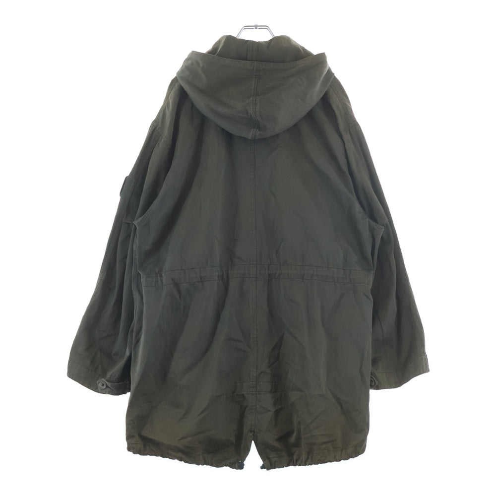 ARMANI JEANS(アルマーニ ジーンズ) 90S VINTAGE M-51 ヴィンテージ アームロゴプレート ジップアップ モッズコート カーキ R6K02R5