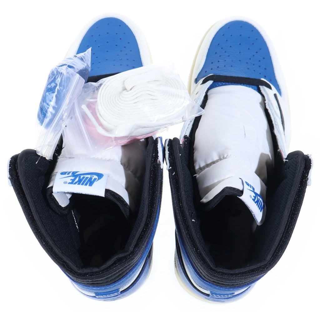 NIKE(ナイキ) ×TRAVIS SCOTT ×FRAGMENT AIR JORDAN1 RETRO HIGH OG SP トラヴィススコット フラグメント エアジョーダン1 ハイカットスニーカー US9/27.0cm DH3227-105
