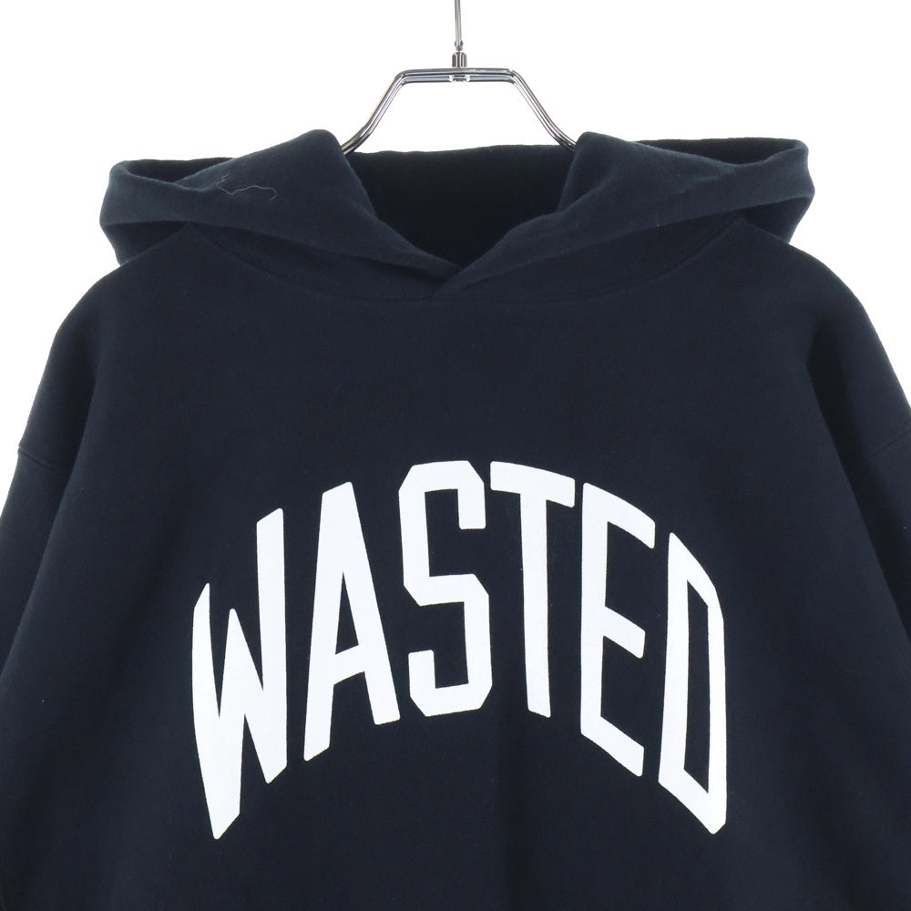 WASTED YOUTH ウェイステッドユース 23AW HEAVY WEIGHT HOODIE グラフィックロゴ ヘビーウェイト フーディー プルオーバー スウェットパーカー ブラック WY26CS003 WASTED YOUTH(ウェイステッドユース) 23AW HEAVY WEIGHT HOODIE