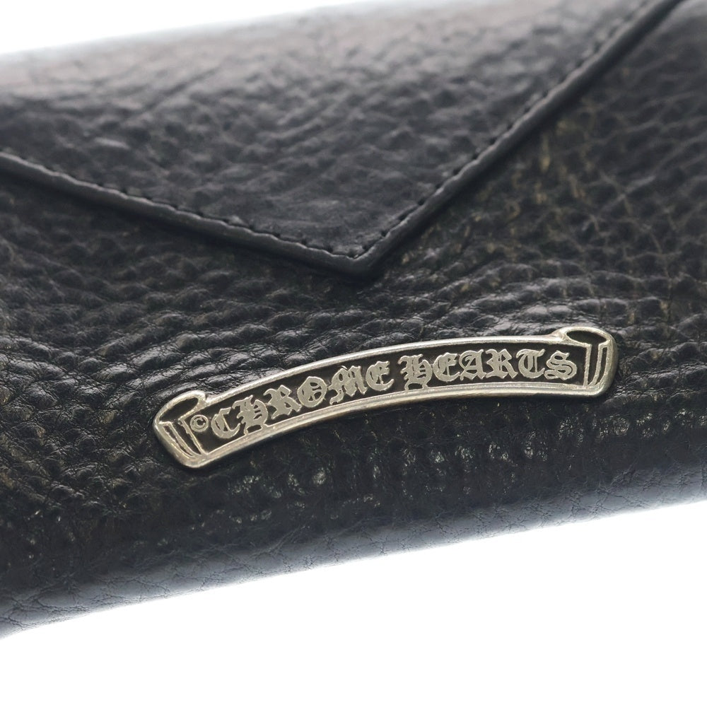 CHROME HEARTS(クロムハーツ) TINY WALLET タイニーレザーウォレット CHプラスボタン 財布 ブラック