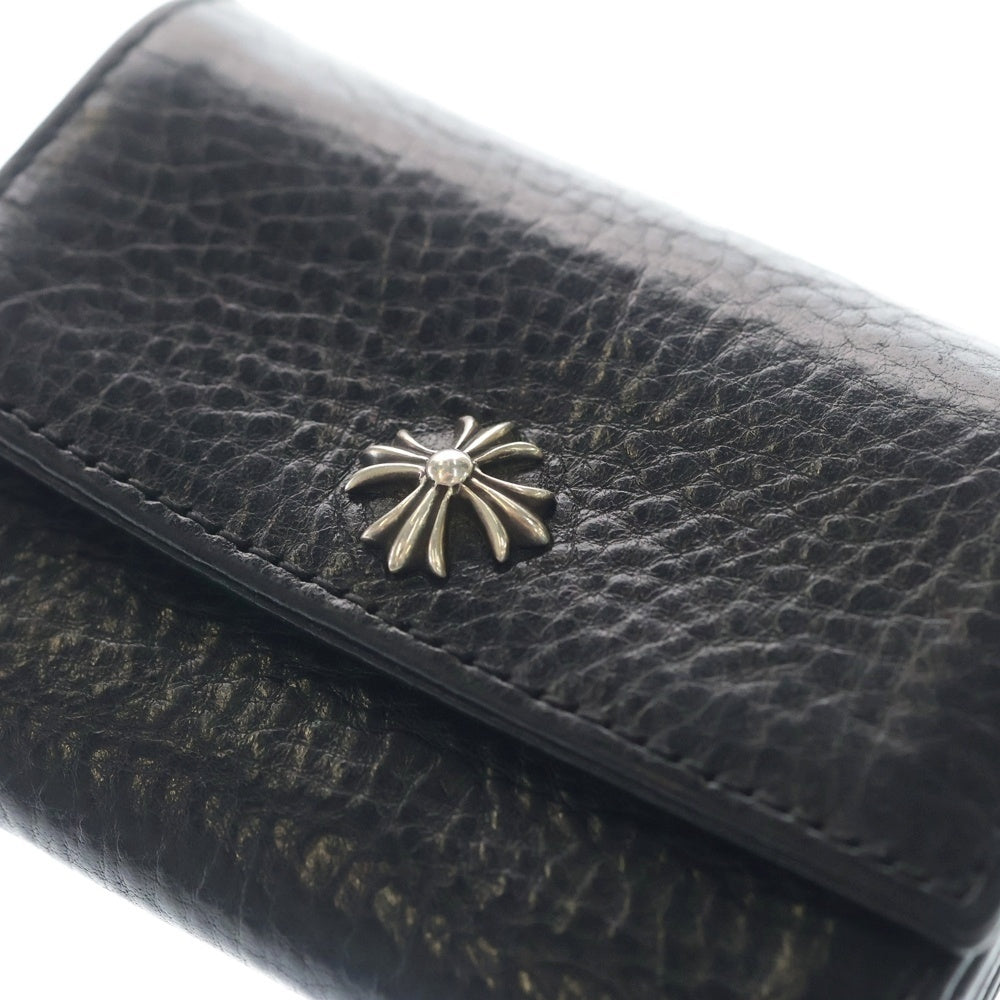 CHROME HEARTS(クロムハーツ) TINY WALLET タイニーレザーウォレット CHプラスボタン 財布 ブラック