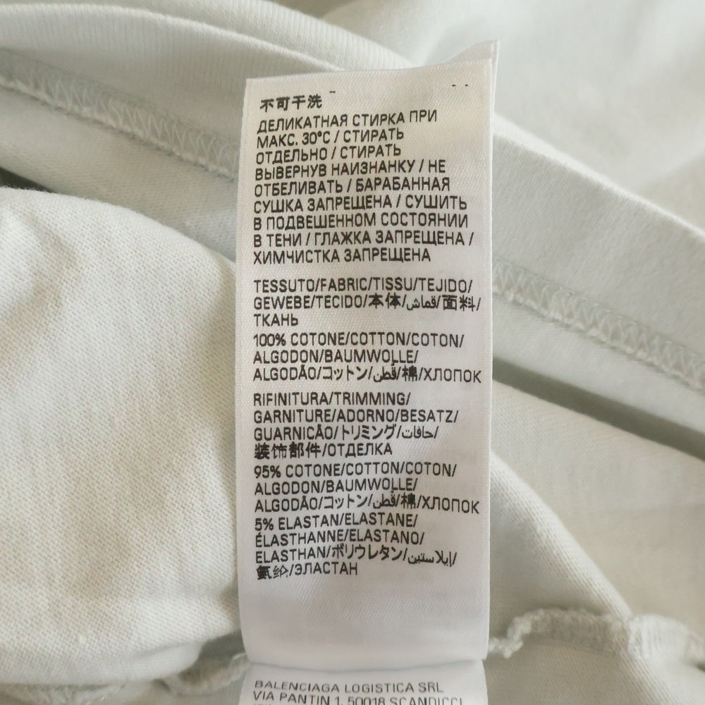 BALENCIAGA(バレンシアガ) Loop Sports Icon ループスポーツアイコン 半袖Tシャツ カットソー ホワイト VL03 764235 TRVC2 9059