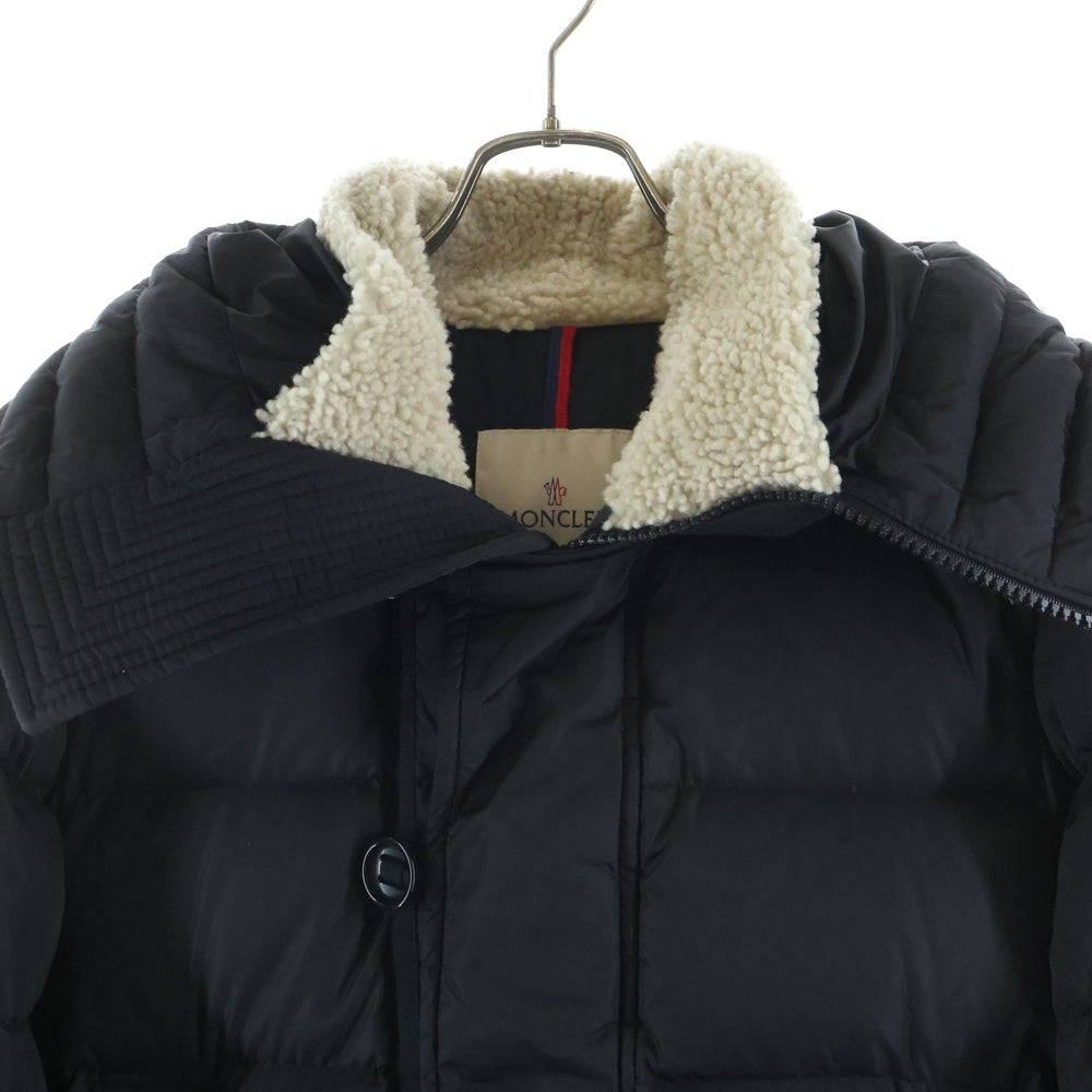 MONCLER(モンクレール) PYRENEES GIUBBOTTO ピレネージュボット ボア付き ジップアップ ナイロンダウンジャケット ブラック C20914189315 54155