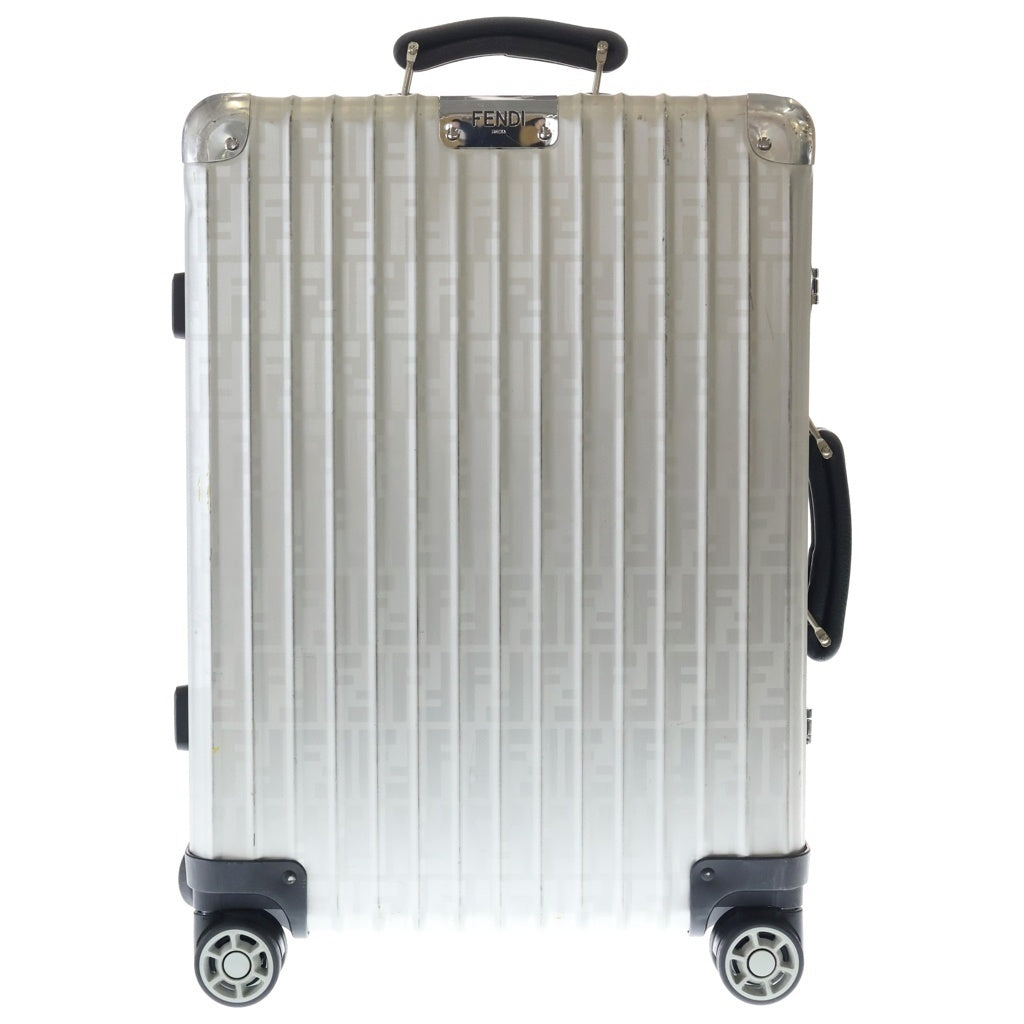 FENDI(フェンディ) ×RIMOWA リモワ ズッカ柄 クラシックキャビンS スーツケース キャリーバッグ シルバー 9729002290