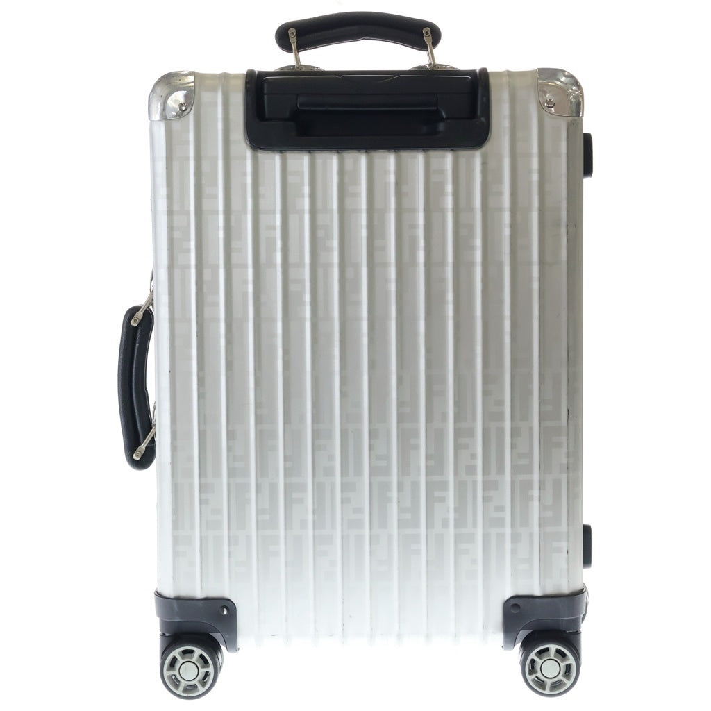 FENDI(フェンディ) ×RIMOWA リモワ ズッカ柄 クラシックキャビンS スーツケース キャリーバッグ シルバー 9729002290