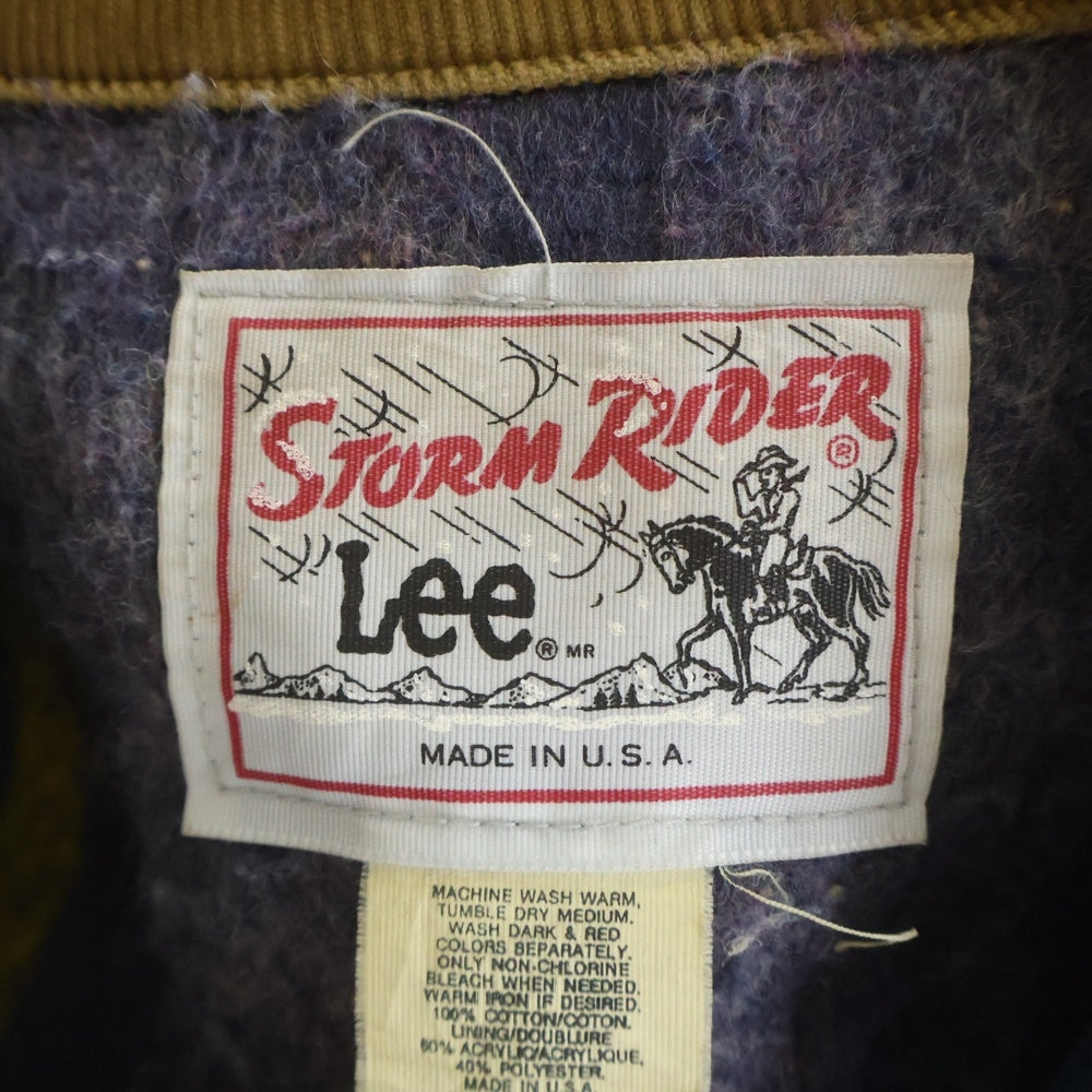LEE(リー) 80S VINTAGE STORM RIDER 裏地ブランケット ストームライダー デニムジャケット インディゴ 221-2641