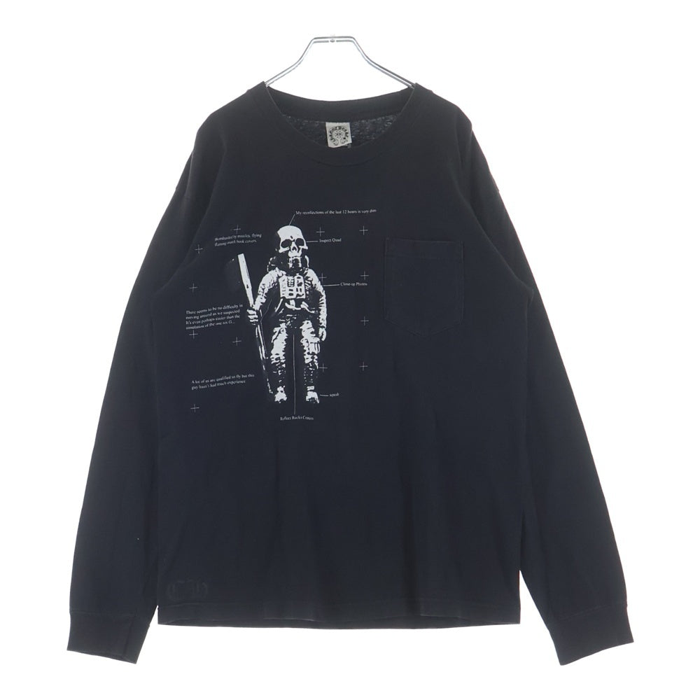CHROME HEARTS(クロムハーツ) OLD FOTI L/S TEE オールド フロントプリント長袖Tシャツ ブラック