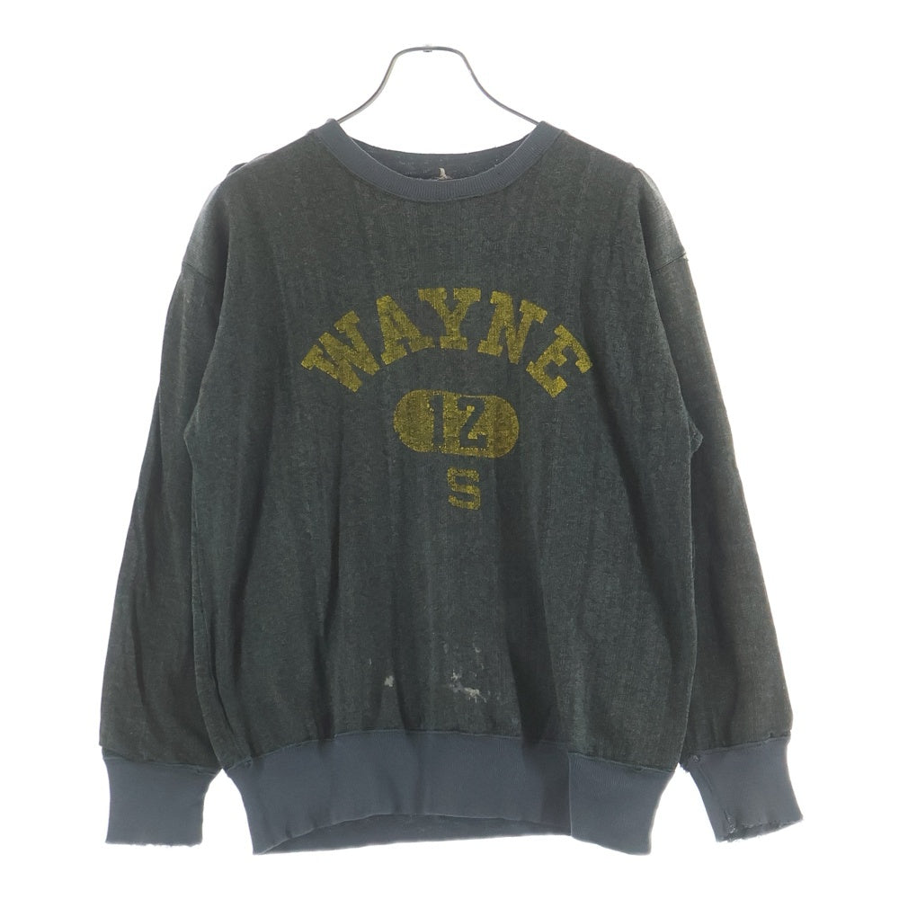 CHAMPION(チャンピオン) 50-60s REVERSE WEAVE リバースウィーブ 小文字ランタグ WAYNE プリント ツートン プルオーバースウェット カーキ