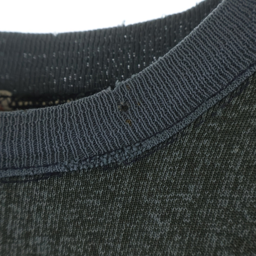 CHAMPION(チャンピオン) 50-60s REVERSE WEAVE リバースウィーブ 小文字ランタグ WAYNE プリント ツートン プルオーバースウェット カーキ