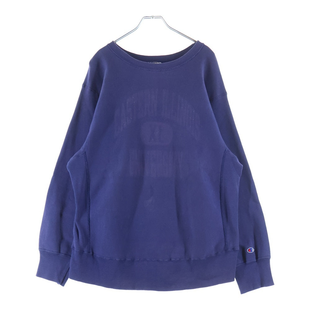 CHAMPION(チャンピオン) 80s VINTAGE REVERSE WEAVE リバースウィーブ トリコタグ フロントプリント プルオーバースウェット パープル