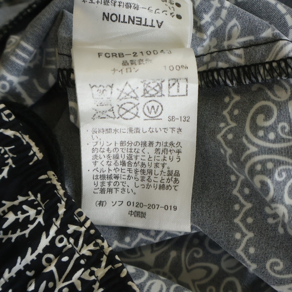 F.C.R.B./F.C.Real Bristol/FCRB(エフシーアールビー/エフシーレアルブリストル) 21SS NYLON EASY SHORTS バンダナ ナイロン イージー ハーフパンツ ショーツ ブラック FCRB210041