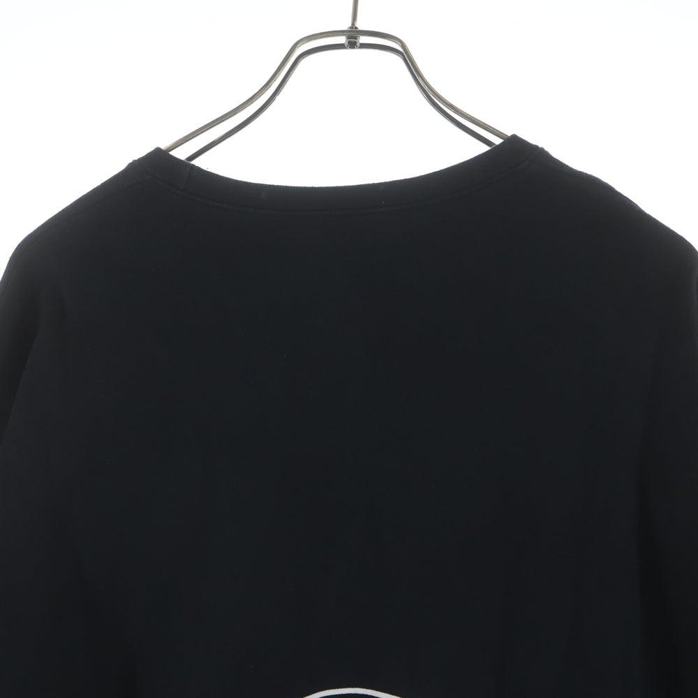 CHROME HEARTS(クロムハーツ) Horseshoe Arm Floral Cross L/S Sweatshirt ホースシュー アームフローラルクロス クルーネック スウェットトレーナー ブラック