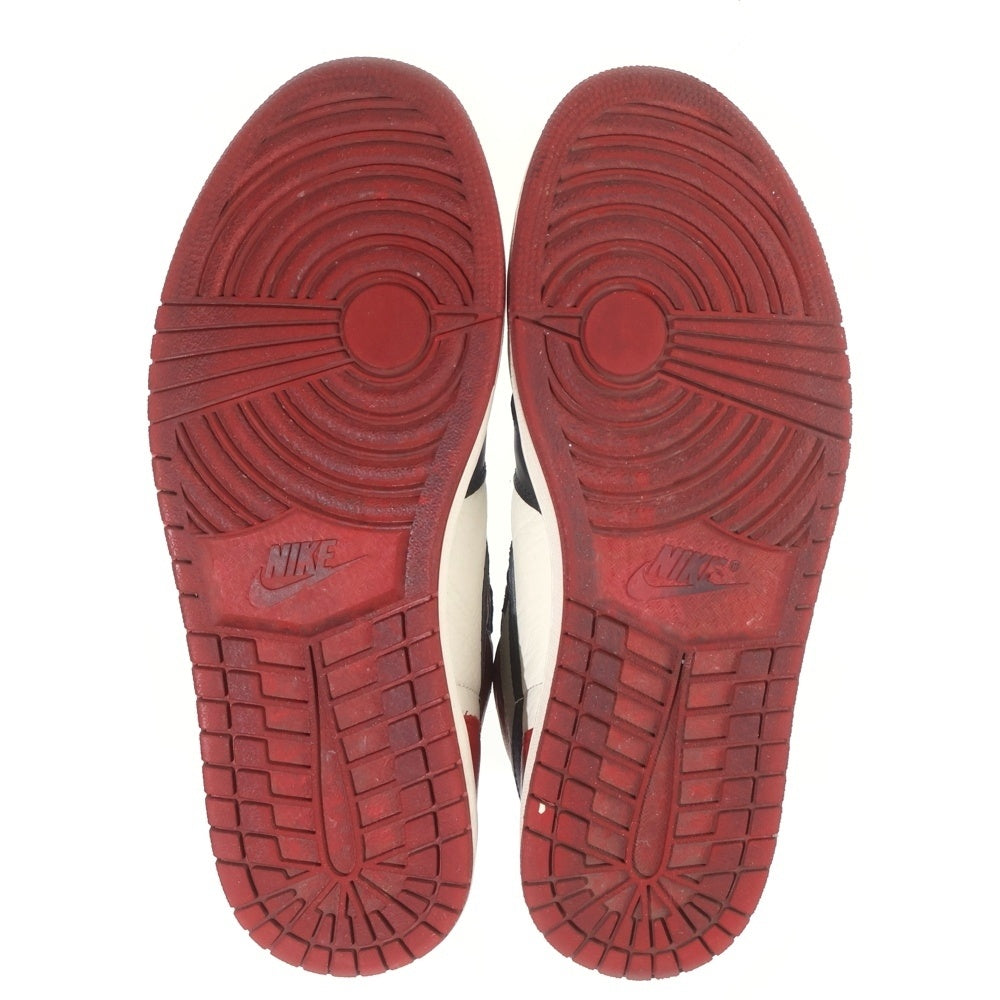 NIKE(ナイキ) AIR JORDAN 1 RETRO HIGH OG Bred Toe エアジョーダンワン レトロ ブレッドトゥ ハイカットスニーカー レッド/ホワイト US10/28.0cm 555088-610