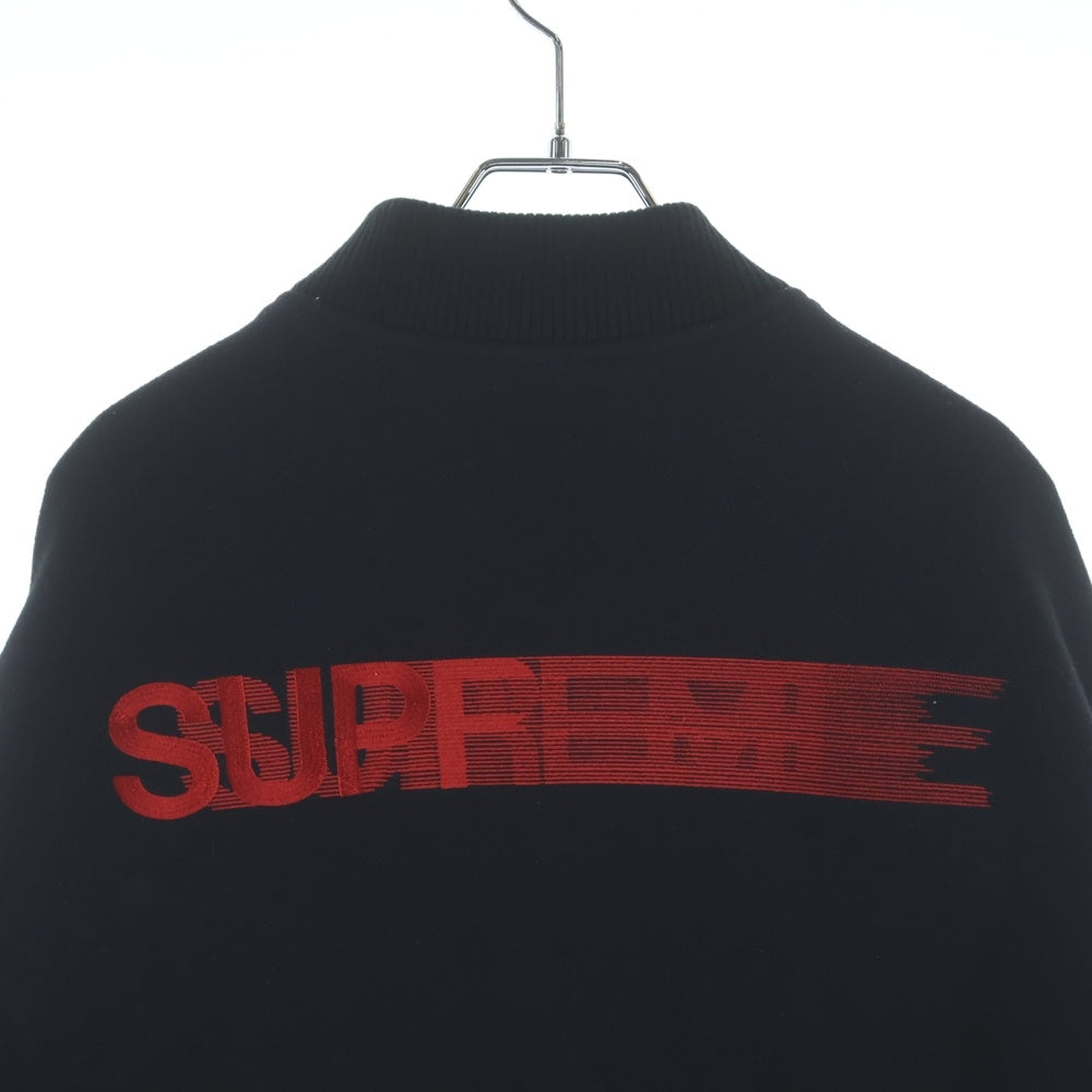 SUPREME(シュプリーム) 18AW Motion Logo Varsity Jacket モーションロゴ バーシティジャケット ブラック