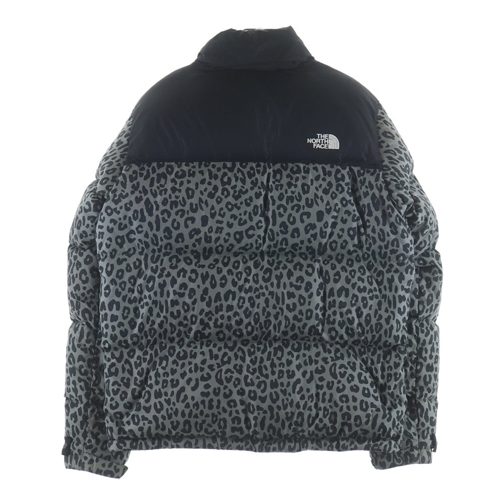 SUPREME(シュプリーム) 11AW ×THE NORTH FACE Nuptse Down Jacket Black Leopard ザノースフェイス レオパード柄 ヌプシ ダウンジャケット グレー/ブラック ND19100