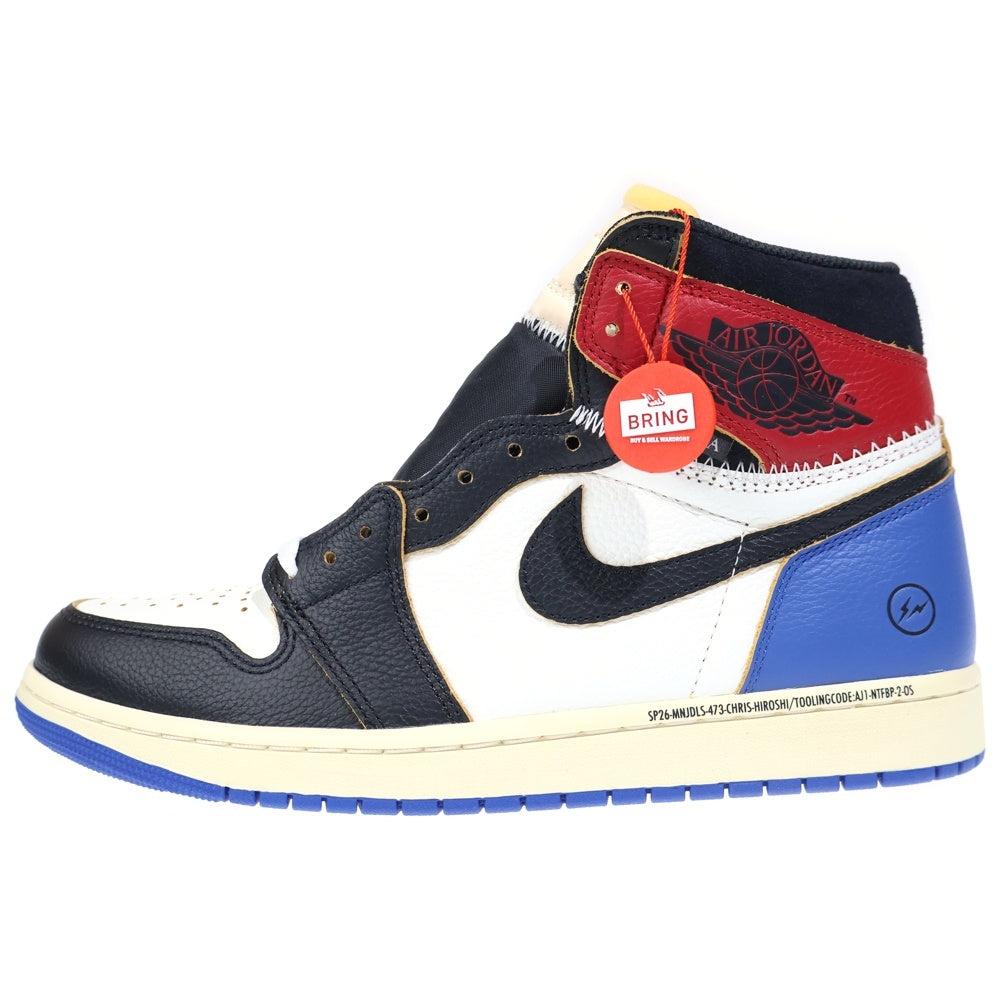 NIKE(ナイキ) ×fragment design ×UNION AIR JORDAN 1 HIGH OG ×フラグメントデザイン×ユニオン エア ジョーダン1 ハイカットスニーカー US10.5/28.5cm IO7847 002