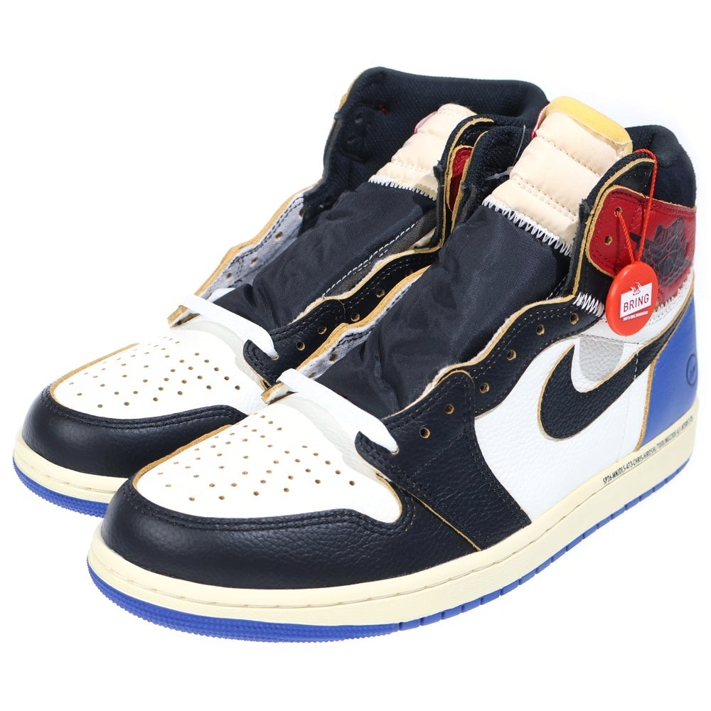 NIKE(ナイキ) ×fragment design ×UNION AIR JORDAN 1 HIGH OG ×フラグメントデザイン×ユニオン エア ジョーダン1 ハイカットスニーカー US10.5/28.5cm IO7847 002
