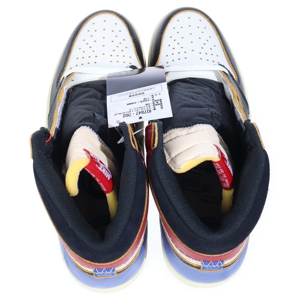 NIKE(ナイキ) ×fragment design ×UNION AIR JORDAN 1 HIGH OG ×フラグメントデザイン×ユニオン エア ジョーダン1 ハイカットスニーカー US10.5/28.5cm IO7847 002