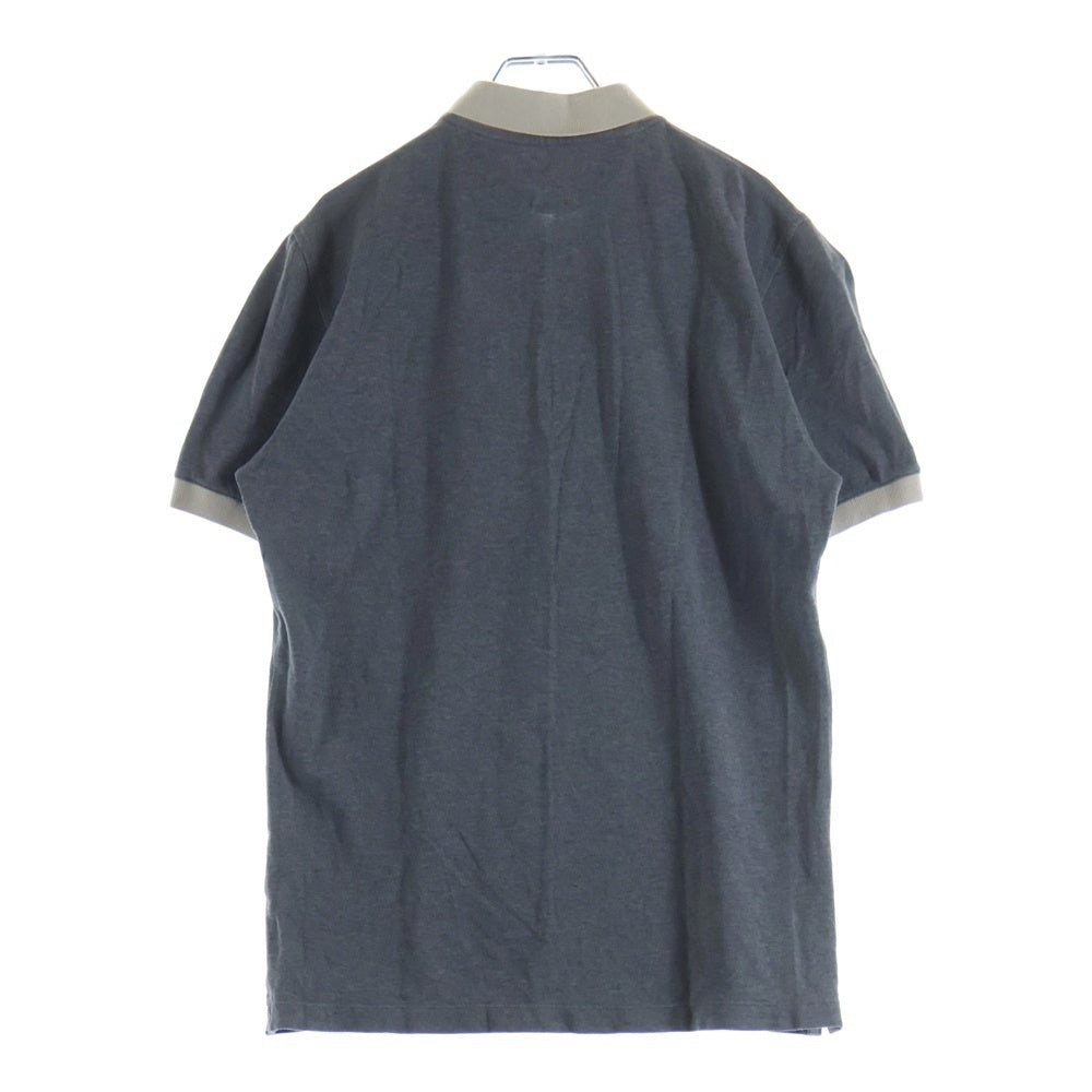BRUNELLO CUCINELLI(ブルネロクチネリ) イタリア製 コットン 半袖ポロシャツ グレー/ベージュ