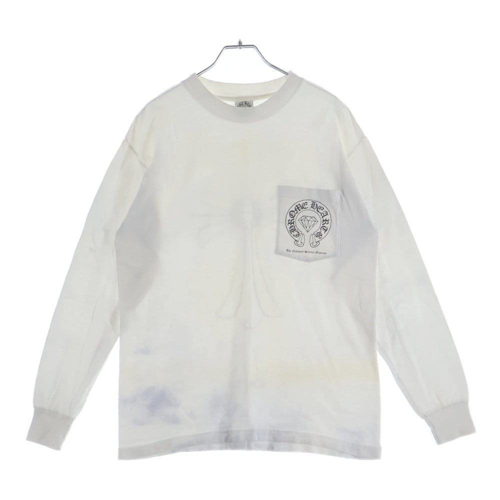 CHROME HEARTS(クロムハーツ) OLD Horseshoe T-shirt オールド ホースシュー バッククロスプリント 長袖Tシャツ ホワイト