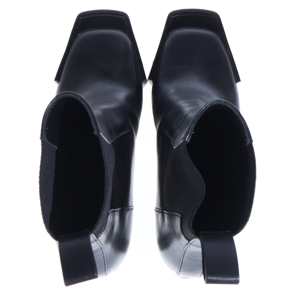 Rick Owens(リックオウエンス) Grilled Platform Kiss Boots キスブーツ ハイヒール ブラック RP02C1843