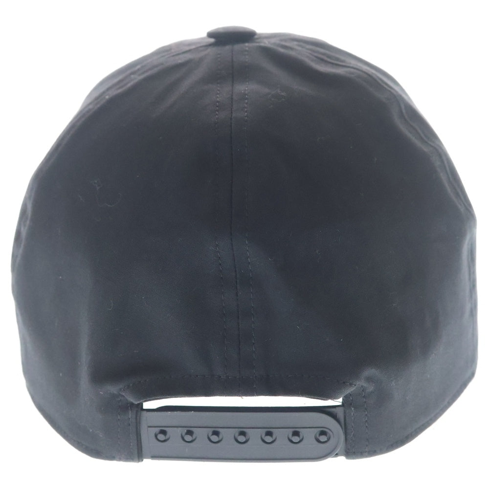 Rick Owens(リックオウエンス) 26SS BASEBALL CAP ロゴ刺繍 6パネル ベースボールキャップ ブラック RA01E0600-TEEM7