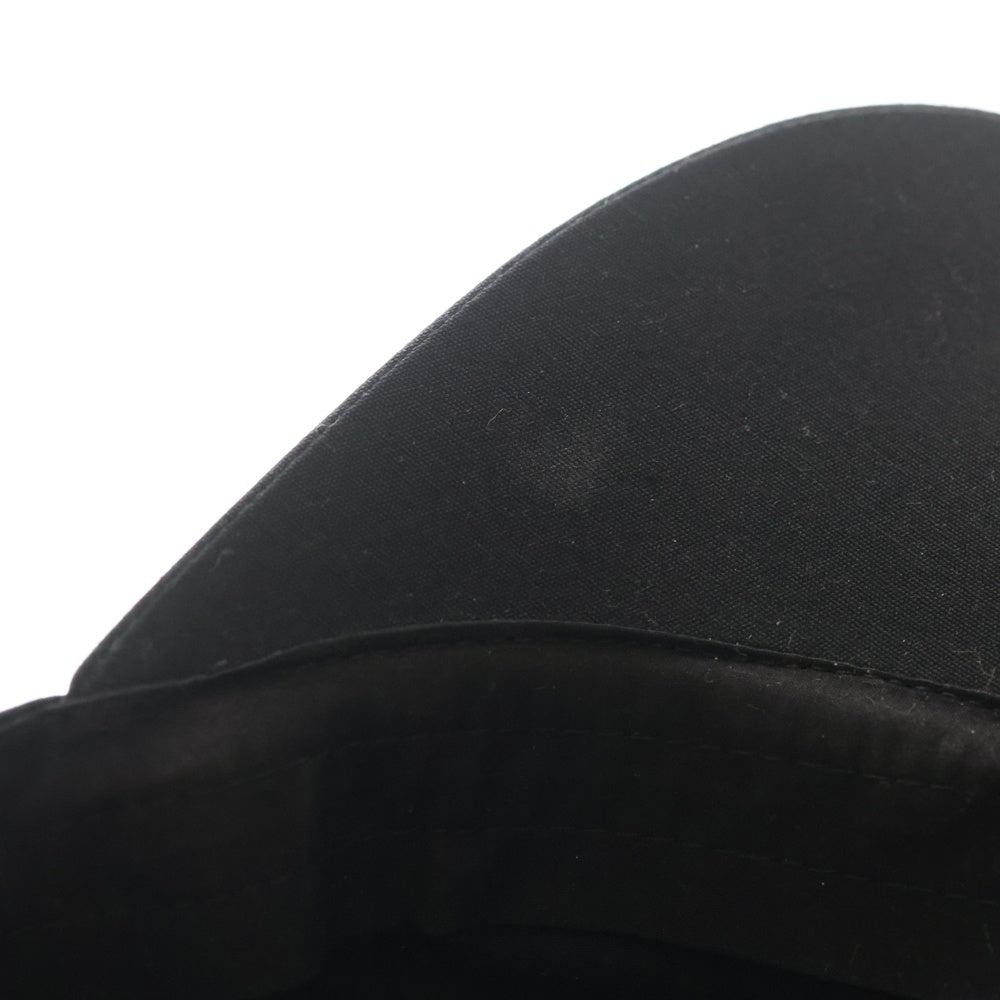 Rick Owens(リックオウエンス) 26SS BASEBALL CAP ロゴ刺繍 6パネル ベースボールキャップ ブラック RA01E0600-TEEM7
