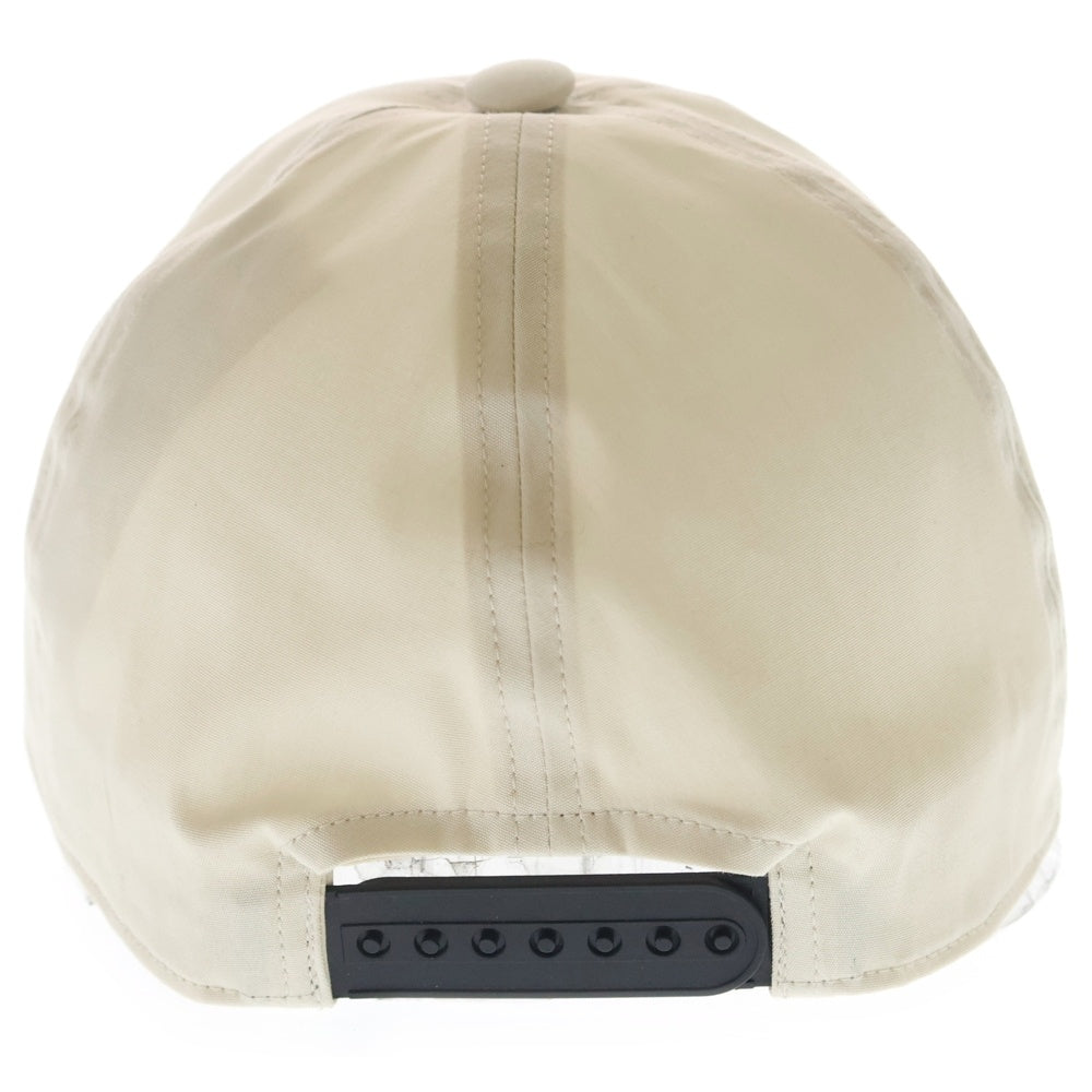 Rick Owens(リックオウエンス) 26SS BASEBALL CAP ロゴ刺繍 6パネル ベースボールキャップ ホワイト RA01E0600-TEEM7