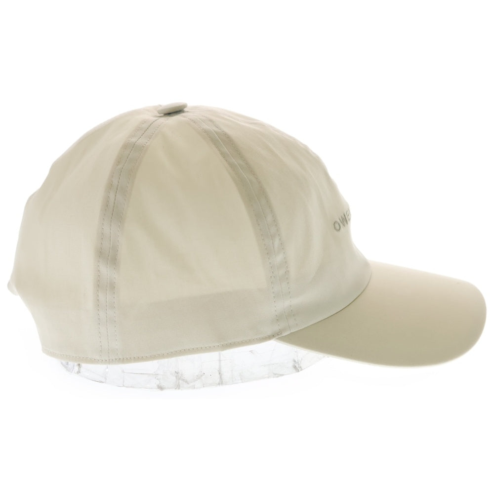 Rick Owens(リックオウエンス) 26SS BASEBALL CAP ロゴ刺繍 6パネル ベースボールキャップ ホワイト RA01E0600-TEEM7