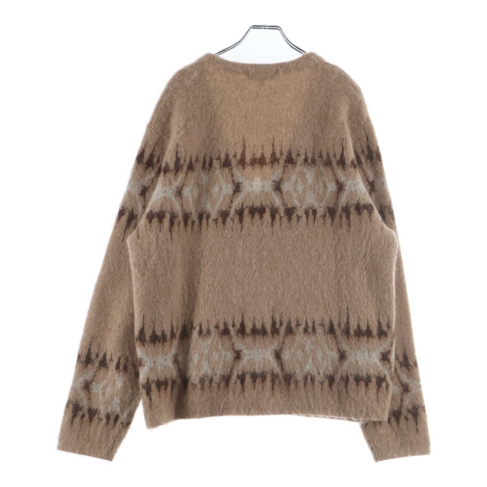 SUPREME(シュプリーム) 22AW Abstract Stripe Cardigan モヘア ストライプ カーディガン ベージュ/ブラウン