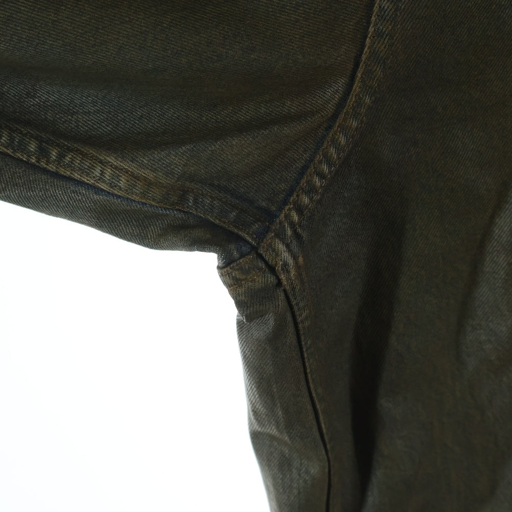 Acne Studios(アクネ ストゥディオズ) WAX CORTED DENIM SHIRT JACKET ワックスコーティング ボタンアップ デニムシャツ ジャケット ブロンズ FN-MN-SHIR000695