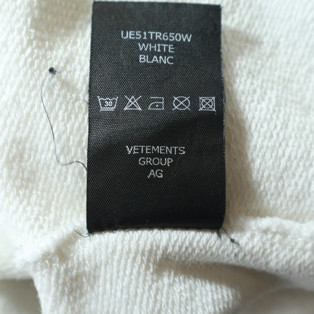 VETEMENTS(ヴェトモン) 21SS Anarchy Hoodie アナーキーロゴ フーディー プルオーバーパーカー ホワイト UE51TR650W