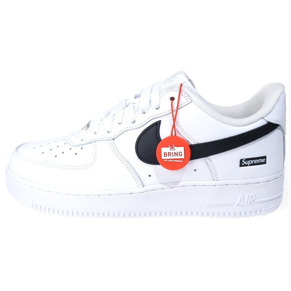 NIKE(ナイキ) ×SUPREME AIR FORCE 1 LOW CU9225-102 シュプリーム エア フォース 1 ローカットスニーカー シューズ US8/26.0cm ホワイト/ブラック