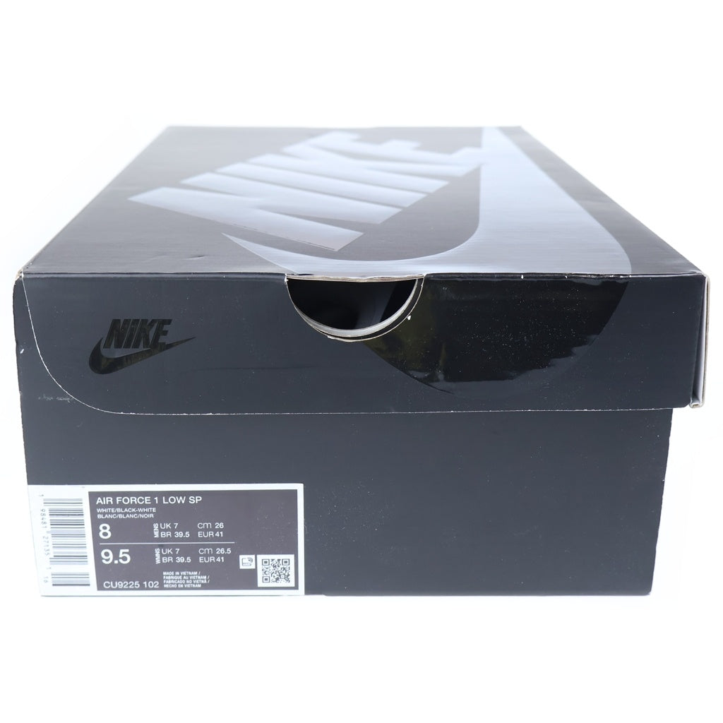 NIKE(ナイキ) ×SUPREME AIR FORCE 1 LOW CU9225-102 シュプリーム エア フォース 1 ローカットスニーカー シューズ US8/26.0cm ホワイト/ブラック